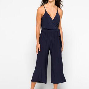 NEW Chic Party Navy Blue Sleeveless Jumpsuit Small